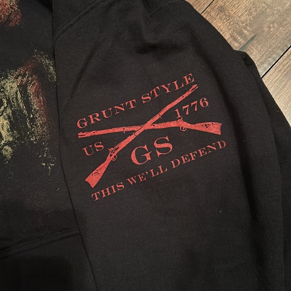 Grunt Style men’s hooded sweatshirt size XL - black - Picture 4 of 5